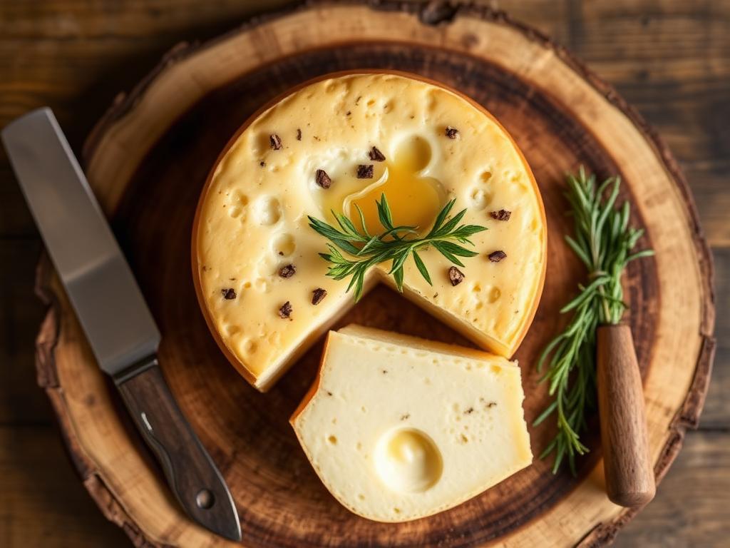 Ofenkäse mit Kräutern und Honig
